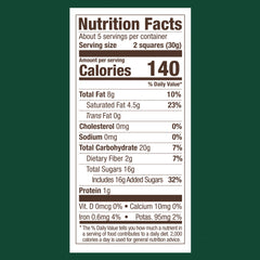 Dark Chocolate Mint SQUARES Medium Bag (Case of 6)
