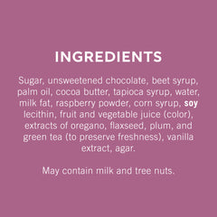 Dark Chocolate Raspberry SQUARES Medium Bag (Case of 6)