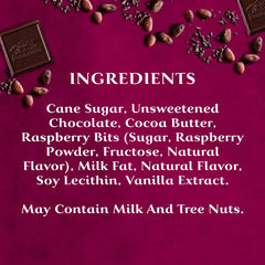 Intense Dark Raspberry Dark Chocolate Bar (Case of 12)