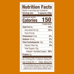 Milk Chocolate Caramel SQUARES Medium Bag (Case of 6)