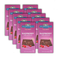 Raspberry Dark Chocolate Squares Bar (Case of 10)