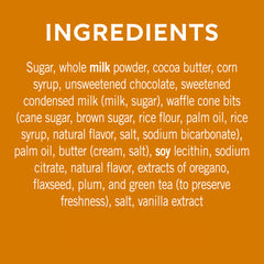 Milk Chocolate Caramel Waffle Cone SQUARES Medium Bag (Case of 6)