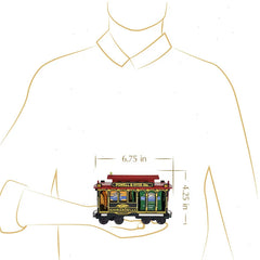 Wooden Ghirardelli Cable Car (14 pc)