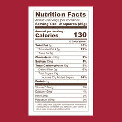 Assorted Holiday Chocolate SQUARES Large Bag (Case of 12)