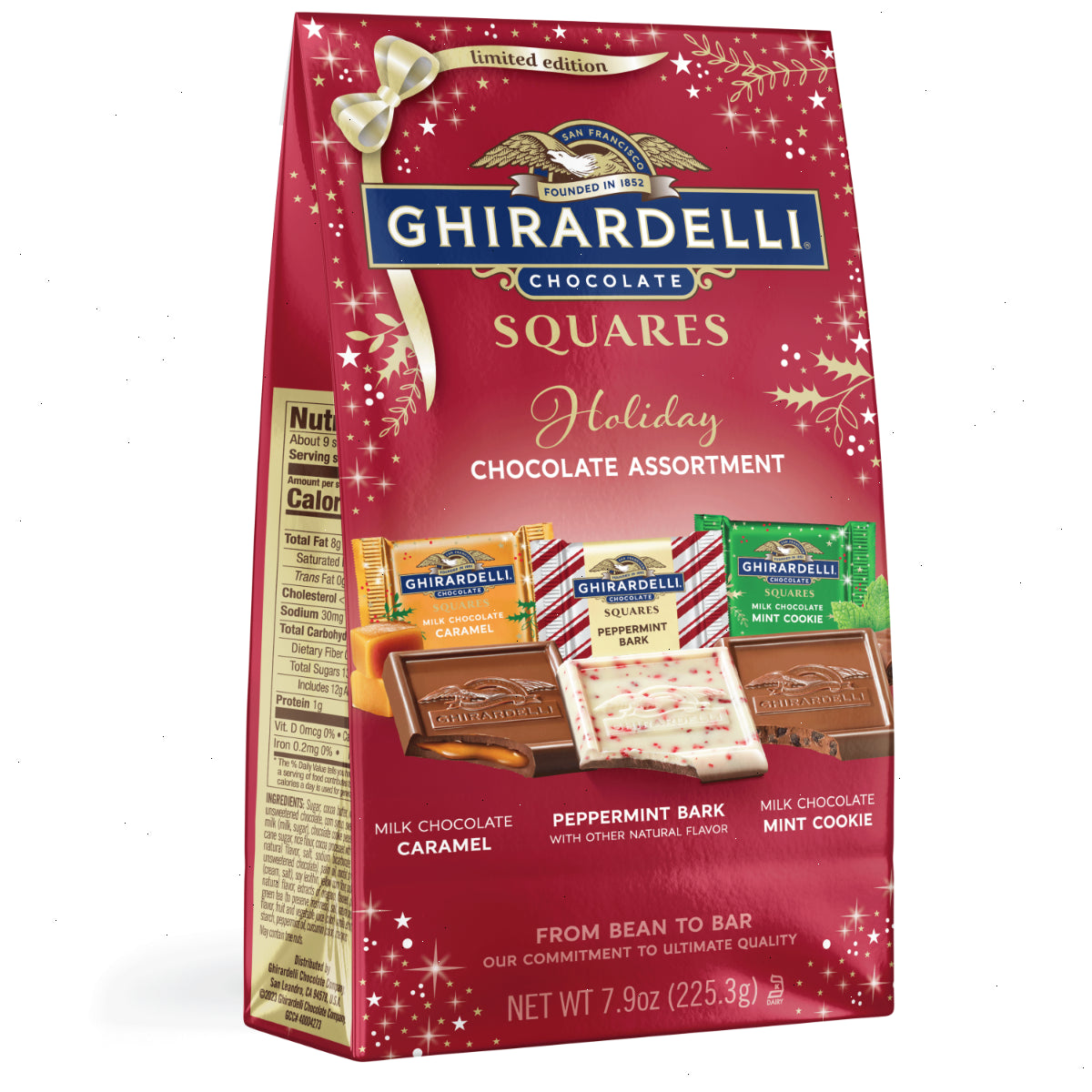 Assorted Holiday Chocolate SQUARES Large Bag (Case of 12)