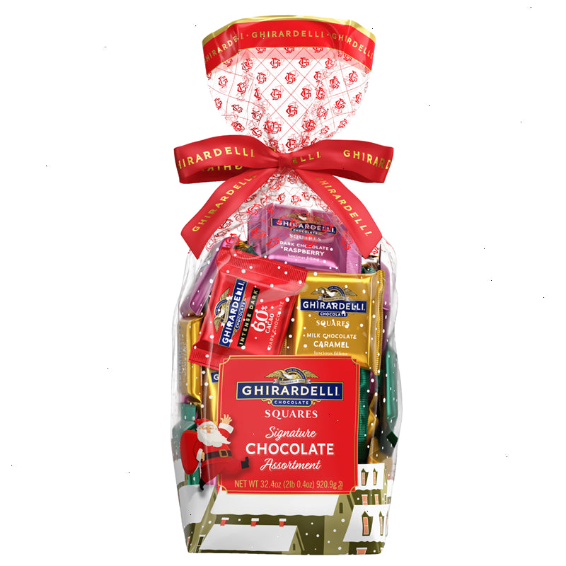 Santa on the Roof Assorted SQUARES Gift Bag 2lb