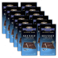Intense Dark Sea Salt 60% Cacao Dark Chocolate Bar (Case of 12)